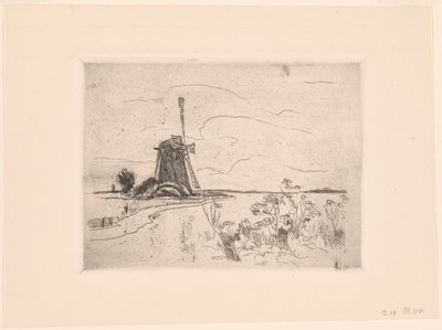 Molino en Holanda de John Henry Twachtman