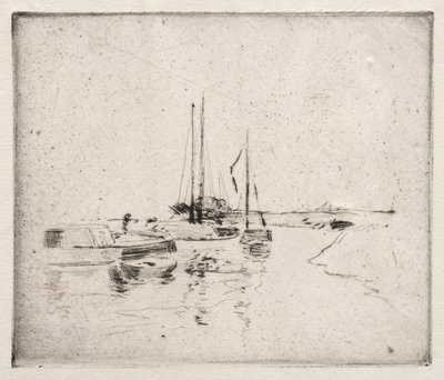 Cerca de Dordrecht de John Henry Twachtman