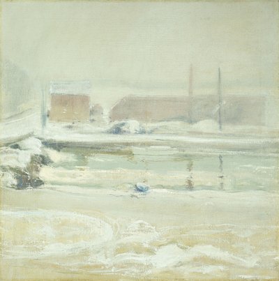 Escena fluvial en Cos Cob de John Henry Twachtman