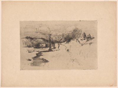 Paisaje nevado de John Henry Twachtman