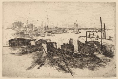 El puerto, Bridgeport de John Henry Twachtman