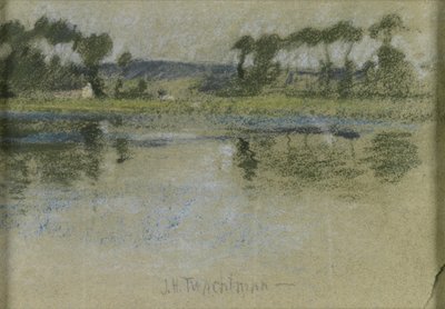 Árboles al otro lado del río de John Henry Twachtman