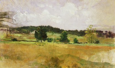 Estudio de paisaje, c.1900 (óleo sobre lienzo) de John Henry Twatchman
