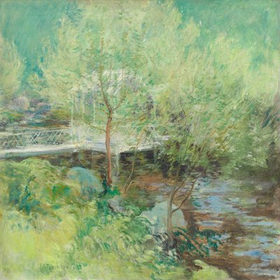 El puente blanco, después de 1895 (óleo sobre lienzo) de John Henry Twatchman