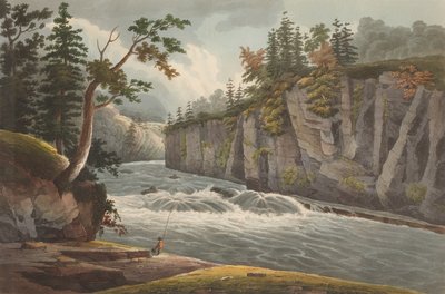 Rápidos sobre las cataratas de Hadley No. 4 del Portafolio del Río Hudson de John Hill