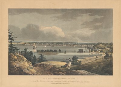 Nueva York desde las alturas cerca de Brooklyn de John Hill, after William Guy Wall