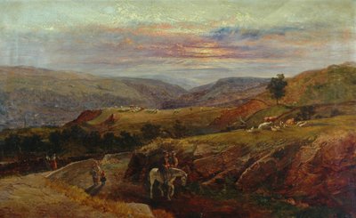 Valle de Burnley desde Crofts Stone, 1870 de John Holland