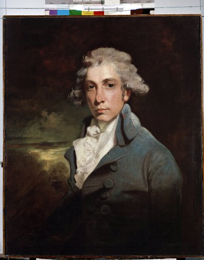 Retrato del político y dramaturgo irlandés Richard Brinsley Sheridan (1751-1816)"" (Retrato del dramaturgo y estadista Whig Richard Brinsley Sheridan (1751-1816) Pintura de John Hoppner (1758-1810) Siglo XVIII Dim. 77x30. 3 cm Museo de la de John Hoppner