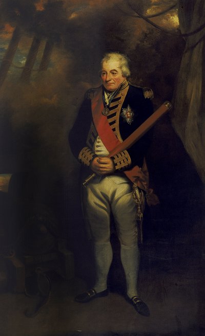 Retrato del almirante John Jervis de John Hoppner