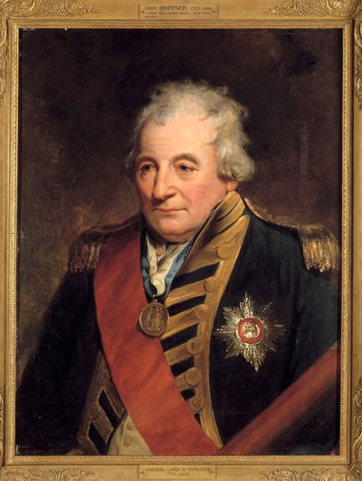 Retrato de John Jervis, Conde de Saint Vincent (1735-1823), Almirante y Primer Lord del Almirantazgo de John Hoppner