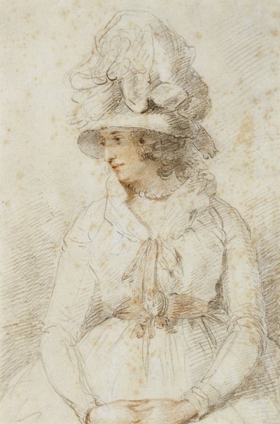 Retrato de una dama, 1780s de John Hoppner