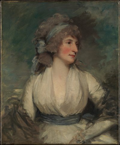 Retrato de una mujer; (reverso, ahora cubierto por lienzo de reentelado) Estudio de la cabeza de un niño de John Hoppner