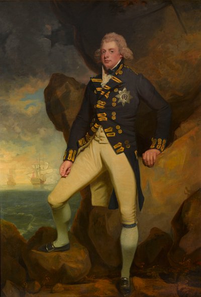 El duque de Clarence, más tarde Guillermo IV (óleo sobre lienzo) de John Hoppner