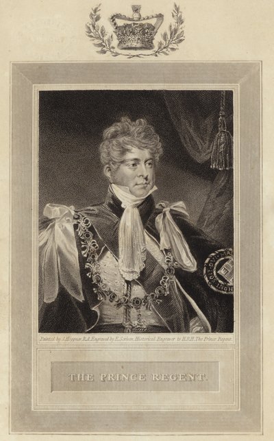 El Príncipe Regente, futuro Jorge IV de John Hoppner