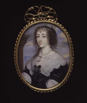 Reina Henrietta Maria, esposa del Rey Carlos I, c.1640 de John Hoskins