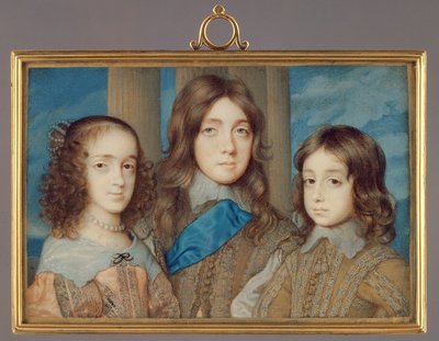 No.3877 Hijos de Carlos I: James, Duque de York, Princesa Isabel, Enrique, Duque de Gloucester, 1646-47 de John Hoskins