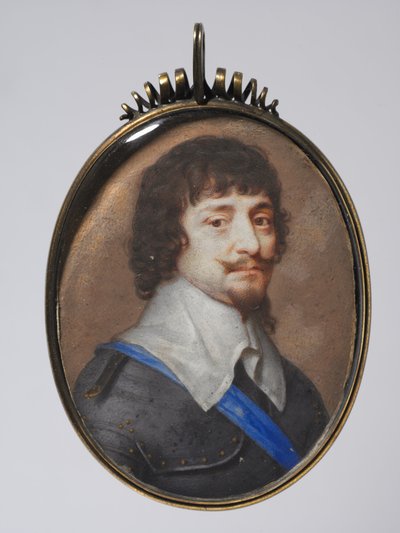 Retrato de Federico V, Elector Palatino, Rey de Bohemia, 1630s de John Hoskins