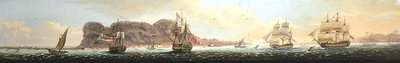 Barcos frente a Gibraltar de John Houlditch