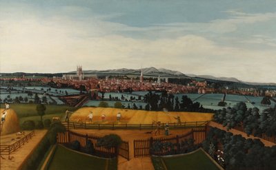 Una Vista de Worcester desde el Este, c.1750 de John I Harris