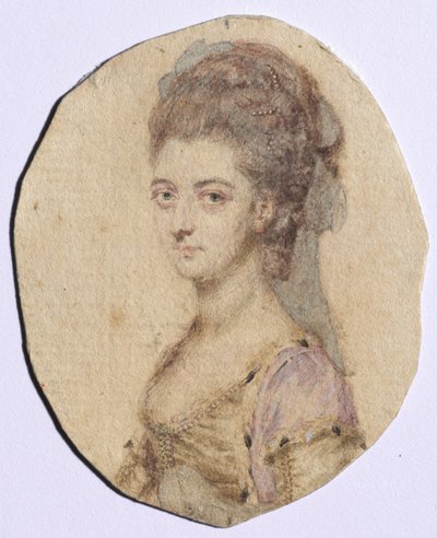 Retrato de Charlotte Bertie, nacida Warren, 4ª Condesa de Abingdon de John I Smart