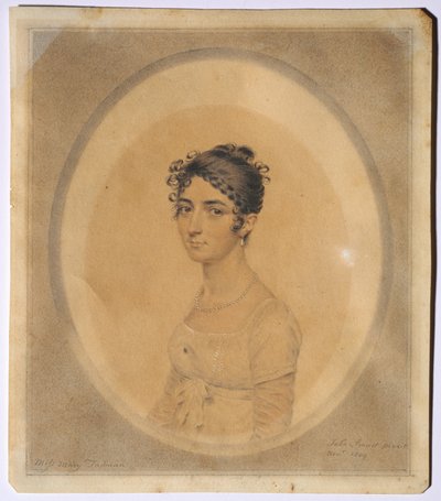 Retrato de la Srta. Mary Tadman, 1809 de John I. smart