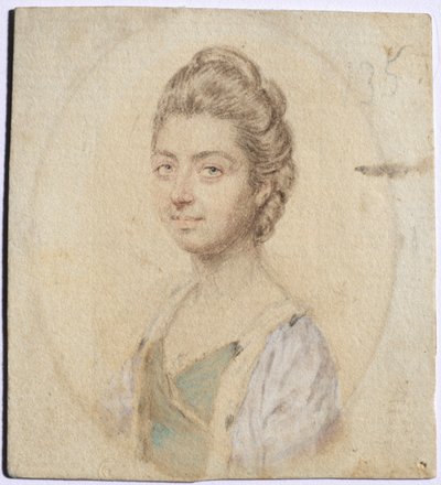 Retrato de Sukey, Lady Oglander, nacida Serle, c. 1770s de John I. smart