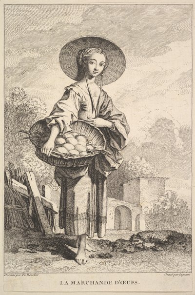 El comerciante de huevos, 1741-63 de John Ingram