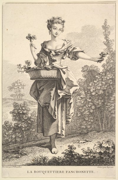 La florista Fanchonette, 1741-63 de John Ingram