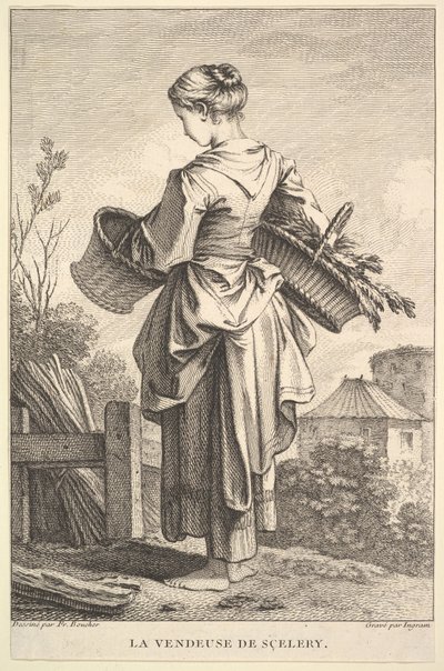 El vendedor de apio, 1741-63 de John Ingram