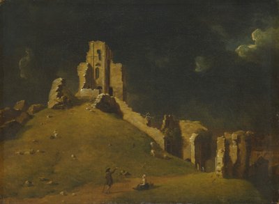 Castillo de Corfe, Dorset de John Inigo Richards RA