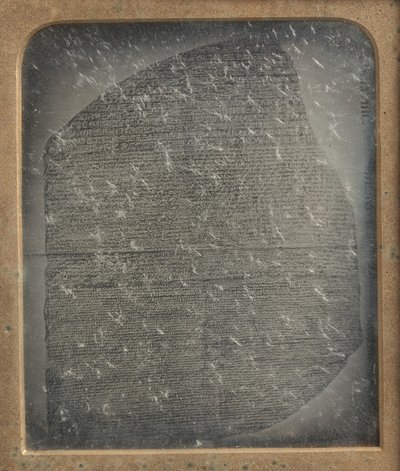 Copia de la Piedra de Rosetta, 1846-52 de John Jabez Edwin Mayall