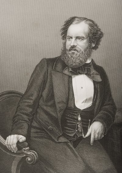 Albert Smith (1816-60) grabado por D.J. Pound a partir de una fotografía, de 