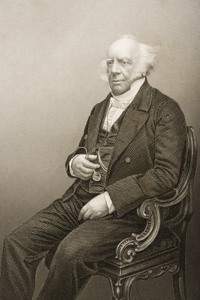 Andrew Reed (1788-1862) grabado por D.J. Pound de una fotografía, de 