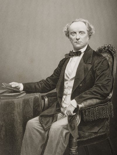 Charles John Kean, grabado por D.J. Pound de una fotografía, de 