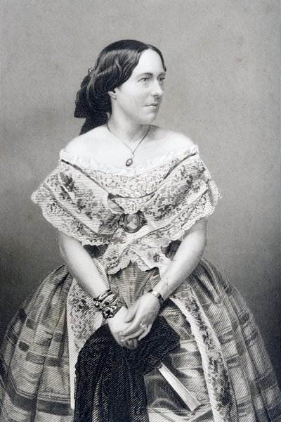 Clara Novello (1818-1908) grabado por D.J. Pound a partir de una fotografía, de 