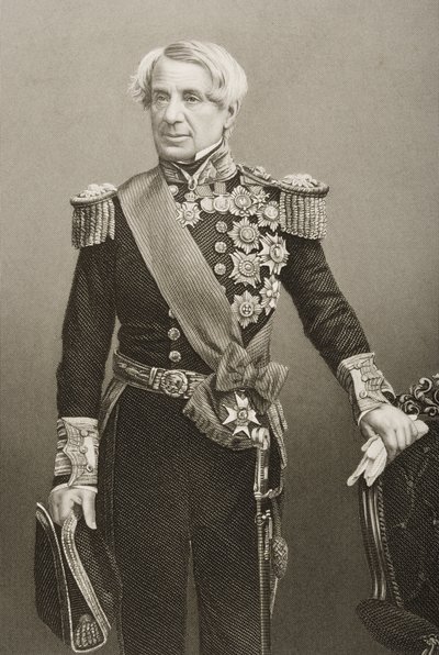Edmund Lyons (1790-1858) grabado por D.J. Pound de una fotografía, de 