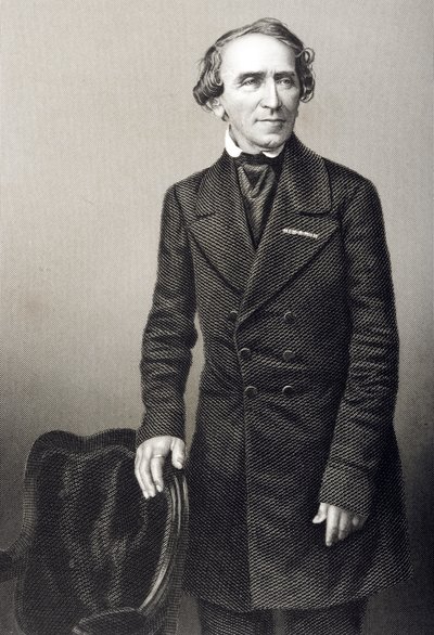 Giacomo Meyerbeer (1791-1864) grabado por D.J. Pound de una fotografía, de 