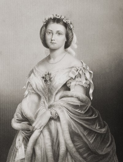 S.A.R. Princesa Victoria Adelaide Maria Louisa (1840-1901) Princesa Real de Inglaterra, grabado por D.J. Pound de una fotografía, de 