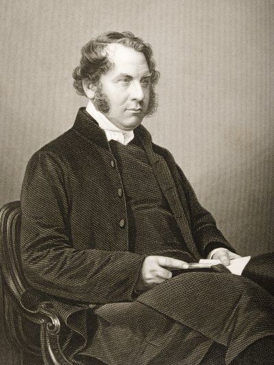Henry Montagu Villiers (1813-61) grabado por D.J. Pound a partir de una fotografía, de 
