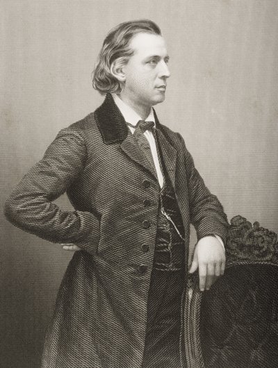 Henry Ward Beecher (1813-1887) grabado por D.J. Pound de una fotografía, de 