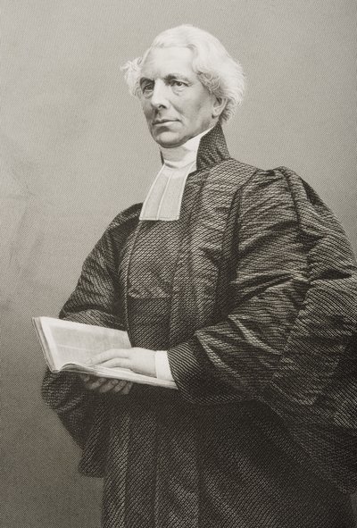 Hugh McNeile (1795-1879) grabado por D.J. Pound a partir de una fotografía, de 