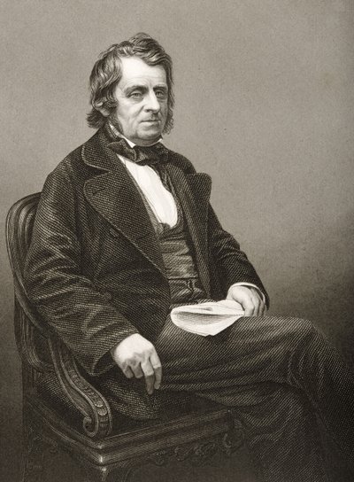 John Arthur Roebuck (1801-79) grabado por D.J. Pound a partir de una fotografía, de 