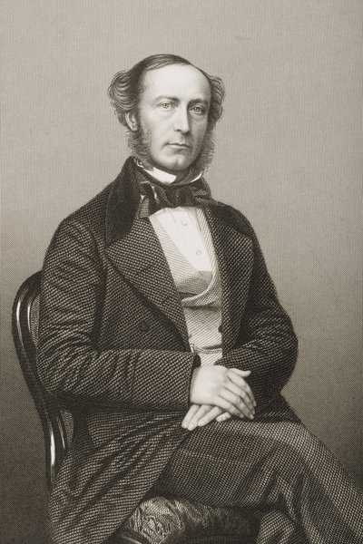 John Walter (1818-94) grabado por D.J. Pound a partir de una fotografía, de 