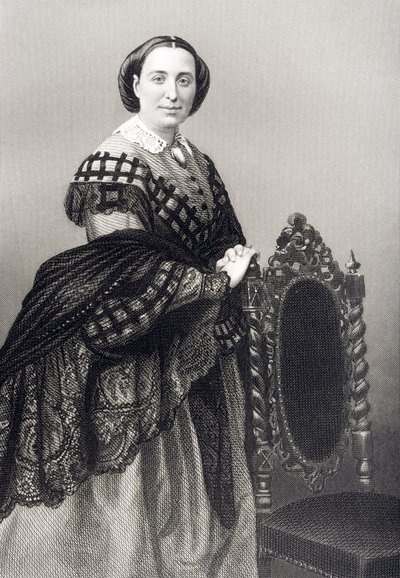 Madame Rosino Penco (1823-94) grabado por D.J. Pound a partir de una fotografía, de 