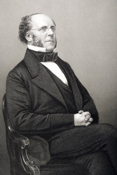 Matthew Talbot Baines (1799-1860) grabado por D.J. Pound de una fotografía, de 