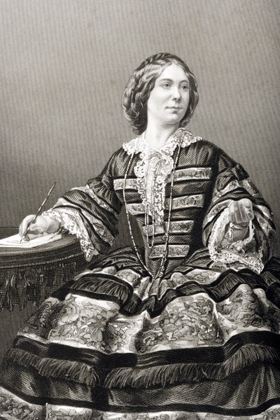 Miss Amy Sedgwick (1830-97) grabado por D.J. Pound de una fotografía, de 