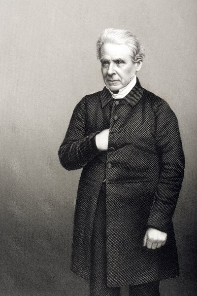 Reverendo Thomas Dale (1797-1870) grabado por D.J. Pound a partir de una fotografía, de 