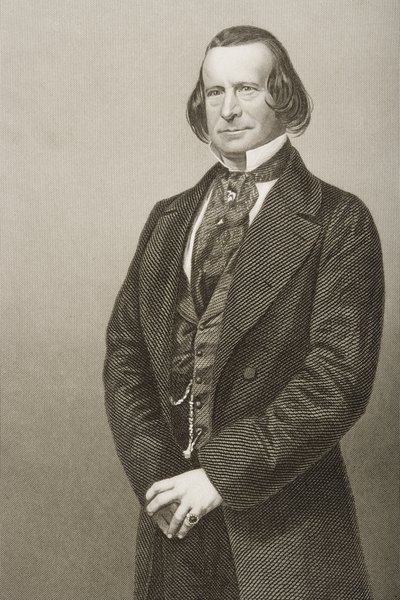 Samuel Phelps grabado por D.J. Pound a partir de una fotografía, de 