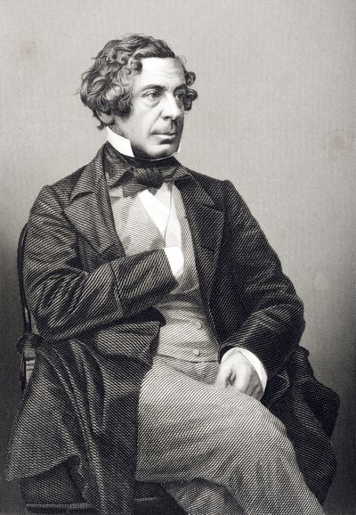 Samuel Warren (1807-77) grabado por D.J. Pound a partir de una fotografía, de 