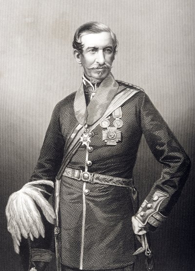 Sir Archdale Wilson (1803-74) grabado por D.J. Pound a partir de una fotografía, de 